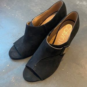 Suede Calvin Klein heels